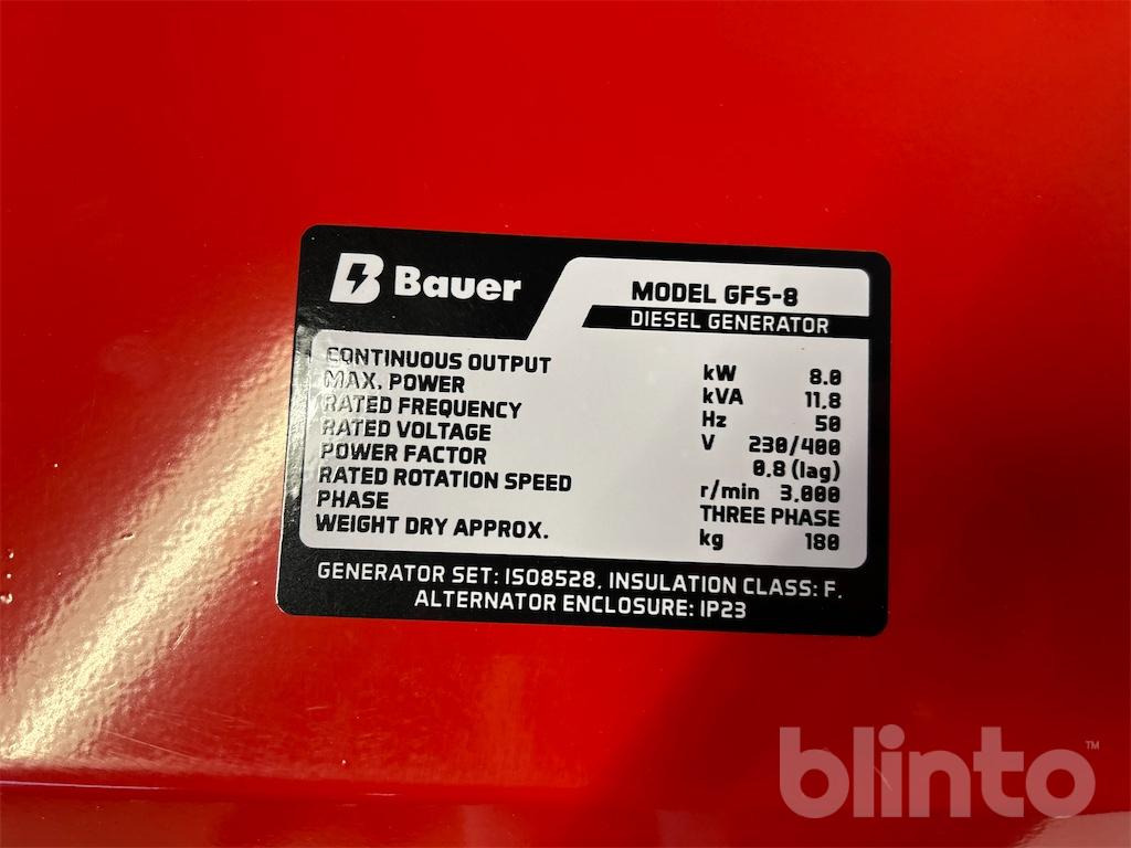 Bauer GFS-8 (2025) - ערכת גנרטורים: תמונה 5 Bauer GFS-8 (2025) - ערכת גנרטורים: תמונה 5