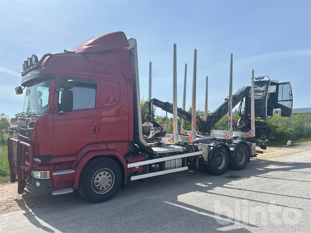 SCANIA R580 - Jonsered 1080 79R - משאית עץ, משאית מנוף: תמונה 1 SCANIA R580 - Jonsered 1080 79R - משאית עץ, משאית מנוף: תמונה 1