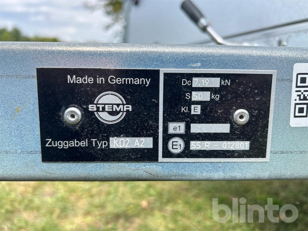Stema STL 7.5-20-10.1B mit Plane grau und Spriegel 80 cm Grösse 6 - קרון נגרר עם וילונות צד: תמונה 5 Stema STL 7.5-20-10.1B mit Plane grau und Spriegel 80 cm Grösse 6 - קרון נגרר עם וילונות צד: תמונה 5