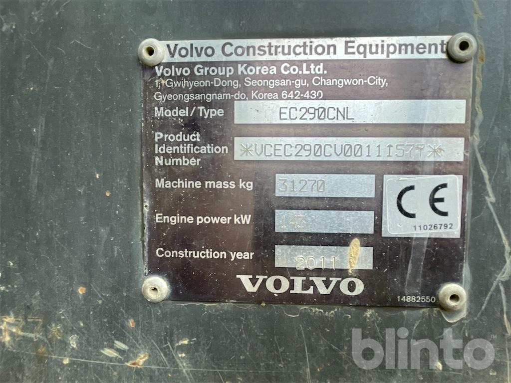 Volvo EC290CNL (2011) - מחפר סורק: תמונה 5 Volvo EC290CNL (2011) - מחפר סורק: תמונה 5