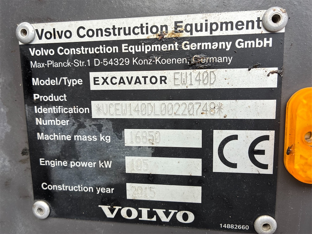 מחפר גלגלים Volvo EW140D: תמונה 32