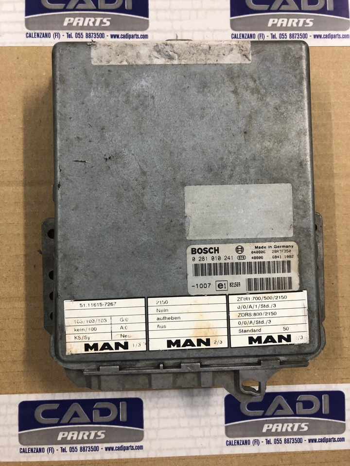 CENTRALINA EDC - RIF. BOSCH 0281010241 - RIF. MAN 51116157267 - ECU: תמונה 1 CENTRALINA EDC - RIF. BOSCH 0281010241 - RIF. MAN 51116157267 - ECU: תמונה 1