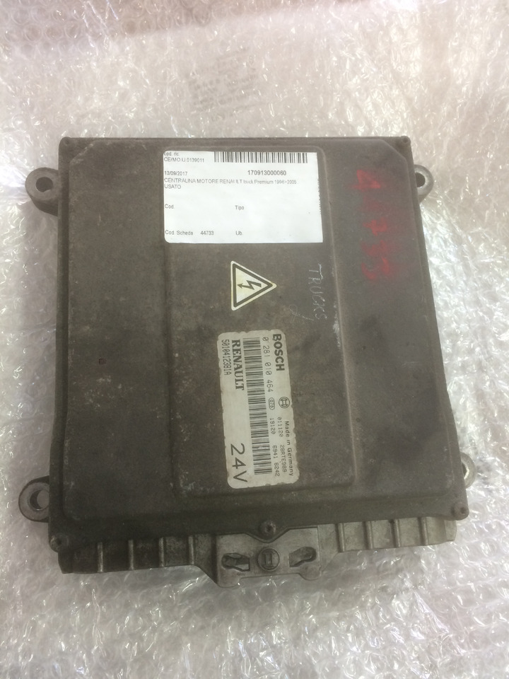 CENTRALINA MOTORE EDC - RENAULT PREMIUM - RIF. RENAULT 5010412381A - RIF. BOSCH 0281010464 - ECU: תמונה 1 CENTRALINA MOTORE EDC - RENAULT PREMIUM - RIF. RENAULT 5010412381A - RIF. BOSCH 0281010464 - ECU: תמונה 1