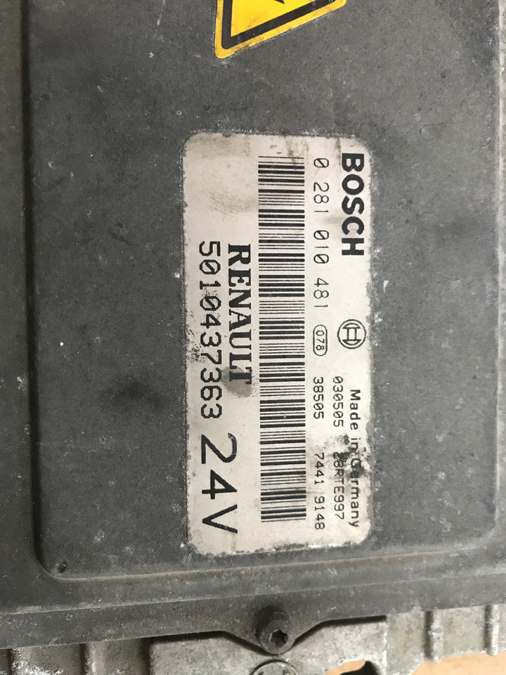 CENTRALINA MOTORE EDC - RIF. RENAULT 5010437363 - RIF. BOSCH 0281010481 - ECU: תמונה 2 CENTRALINA MOTORE EDC - RIF. RENAULT 5010437363 - RIF. BOSCH 0281010481 - ECU: תמונה 2