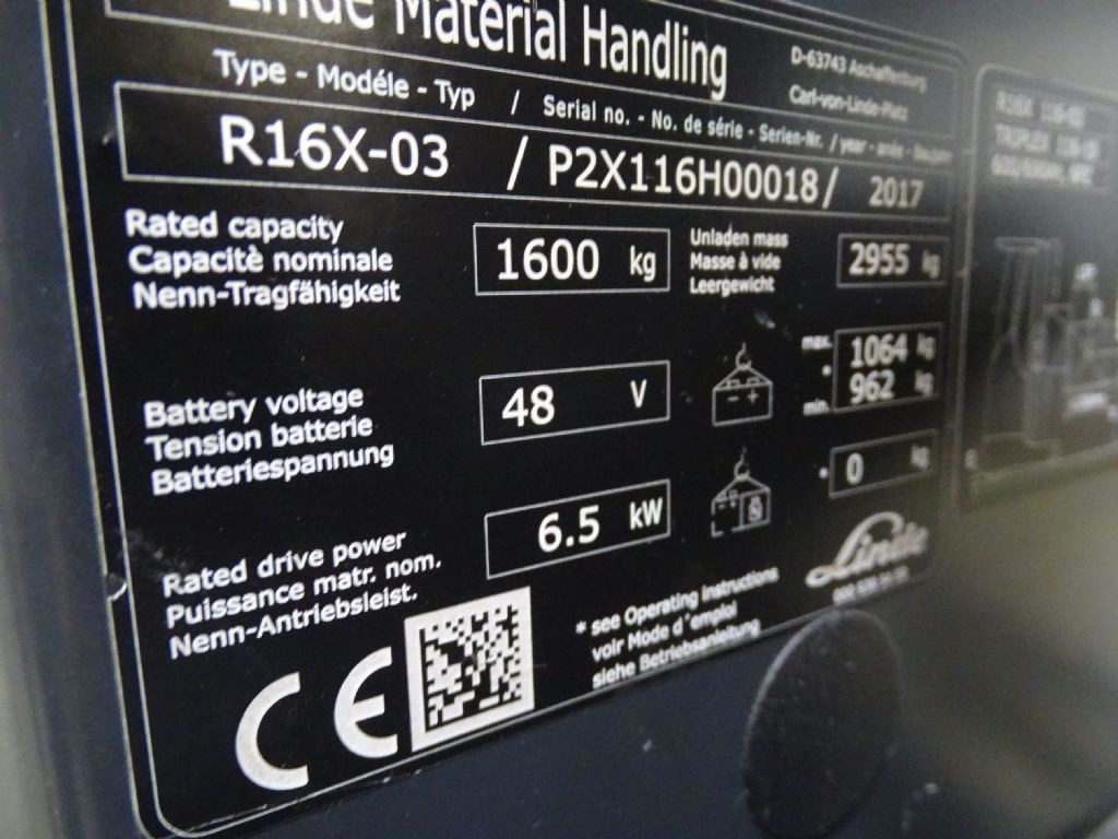 Linde R16X-03 - משאית הגעה: תמונה 5 Linde R16X-03 - משאית הגעה: תמונה 5