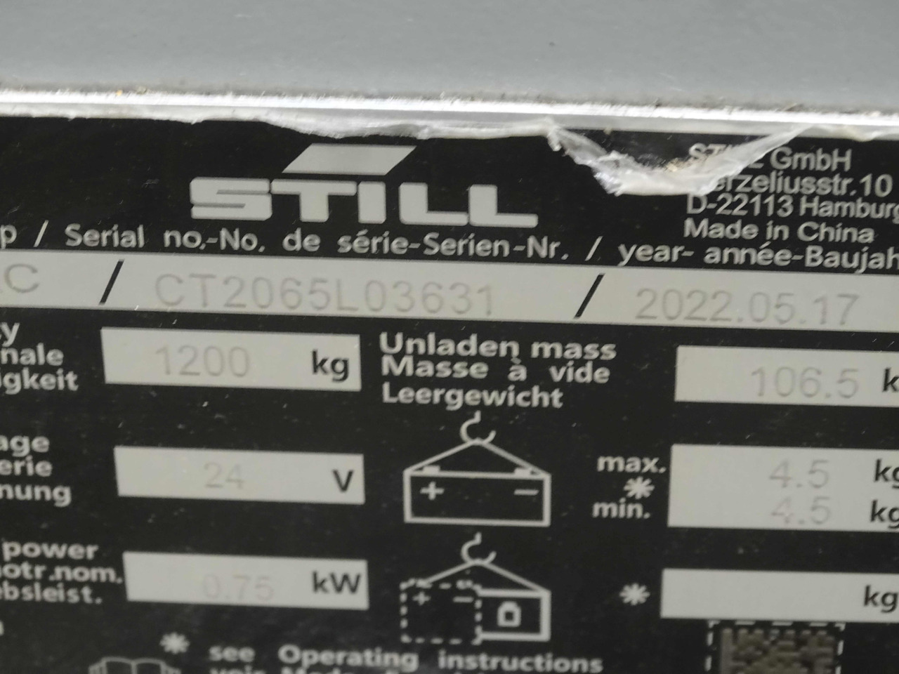 Still ECH12C - משאית משטחים: תמונה 1 Still ECH12C - משאית משטחים: תמונה 1