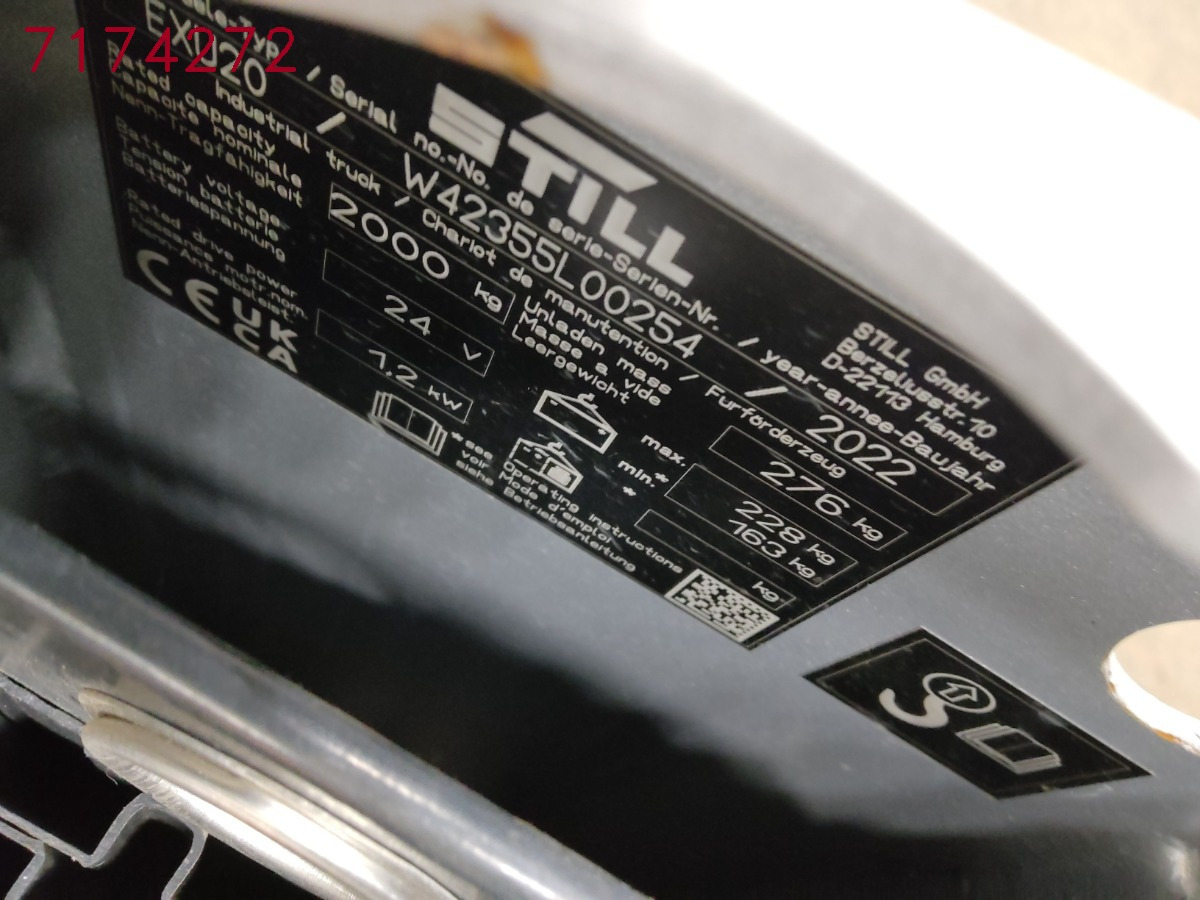 Still EXU20/BATT.NEU - משאית משטחים: תמונה 5 Still EXU20/BATT.NEU - משאית משטחים: תמונה 5