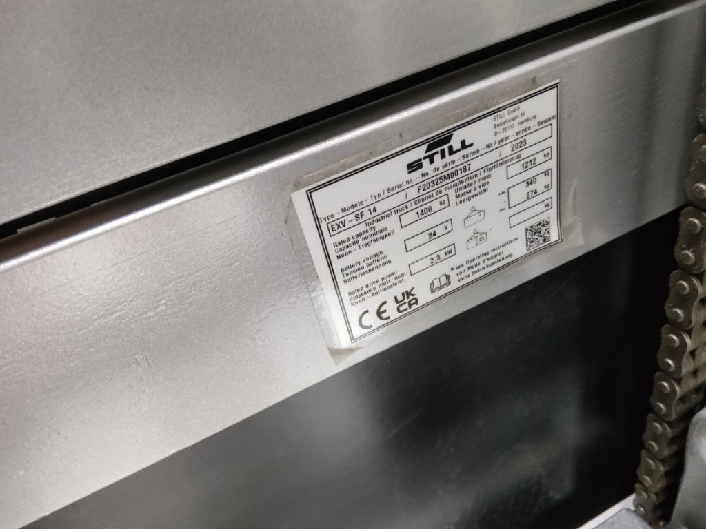 Still EXV-SF14/BATT.NEU - מערים: תמונה 5 Still EXV-SF14/BATT.NEU - מערים: תמונה 5