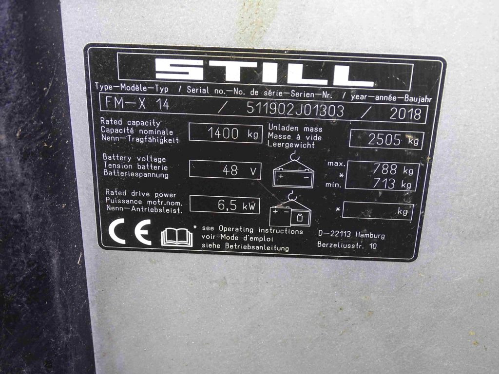 Still FM-X14 - משאית הגעה: תמונה 5 Still FM-X14 - משאית הגעה: תמונה 5