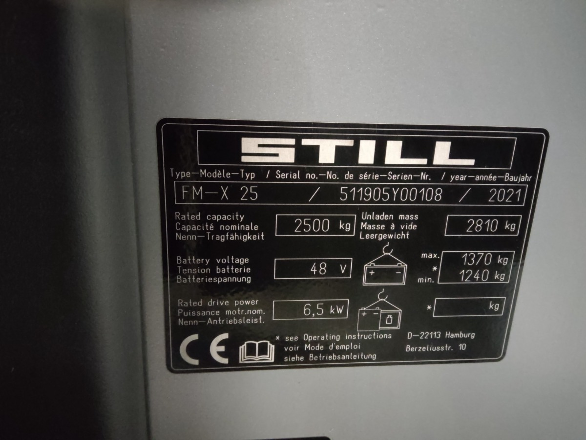 Still FM-X25 - משאית הגעה: תמונה 5 Still FM-X25 - משאית הגעה: תמונה 5