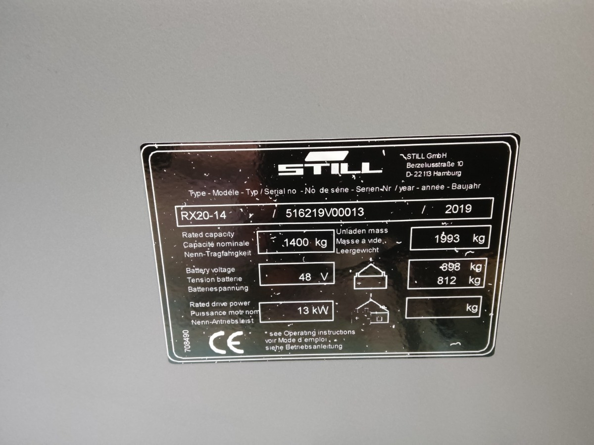 מלגזה חשמלית Still RX20-14C/LIION: תמונה 10