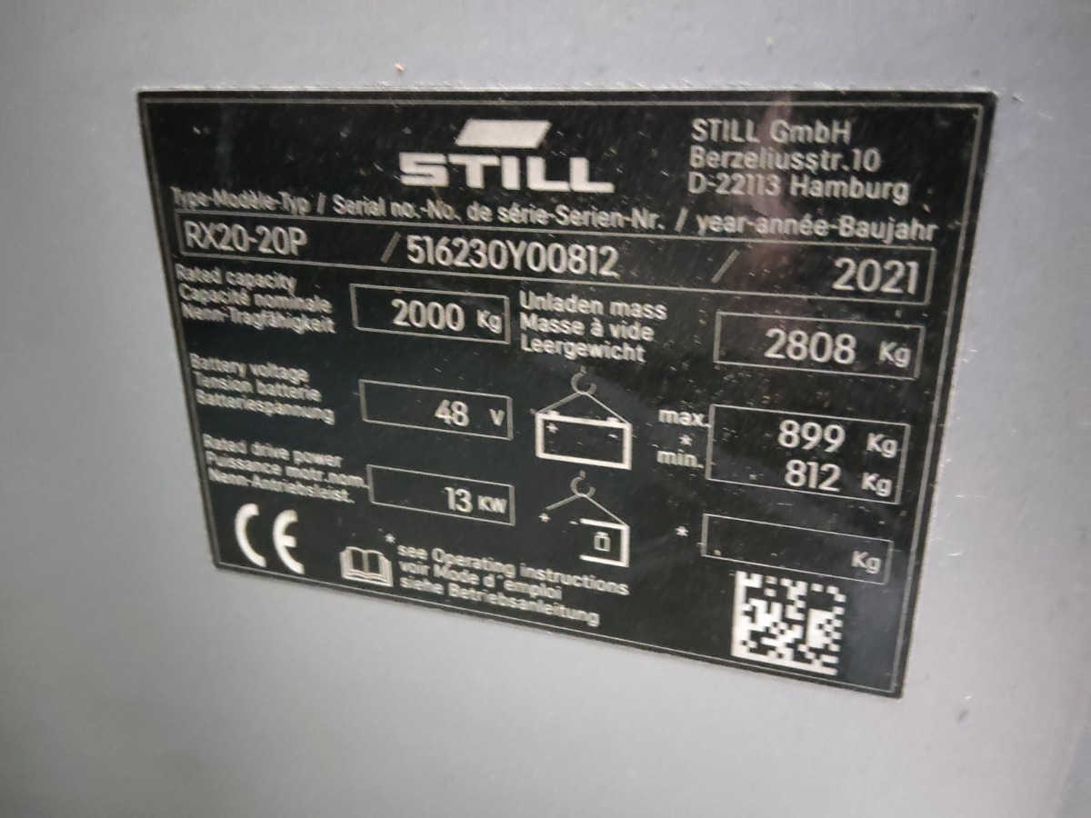 Still RX20-20P/LIION/BRONZ - מלגזה חשמלית: תמונה 5 Still RX20-20P/LIION/BRONZ - מלגזה חשמלית: תמונה 5
