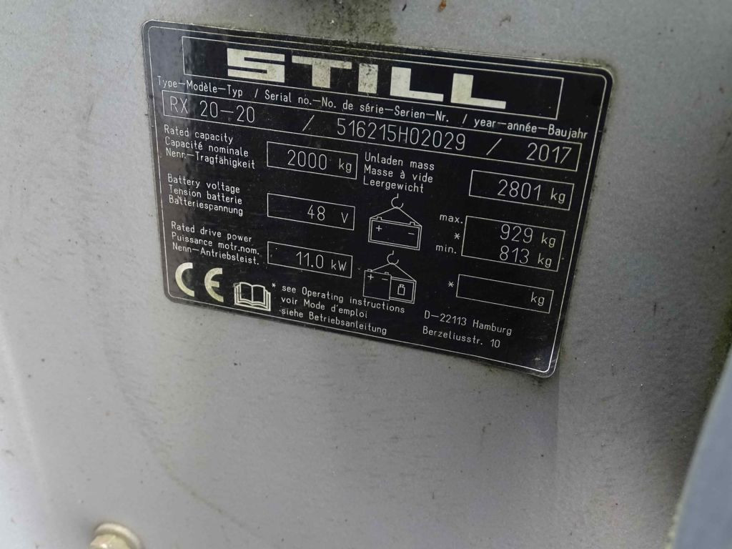 Still RX20-20 - מלגזה חשמלית: תמונה 5 Still RX20-20 - מלגזה חשמלית: תמונה 5