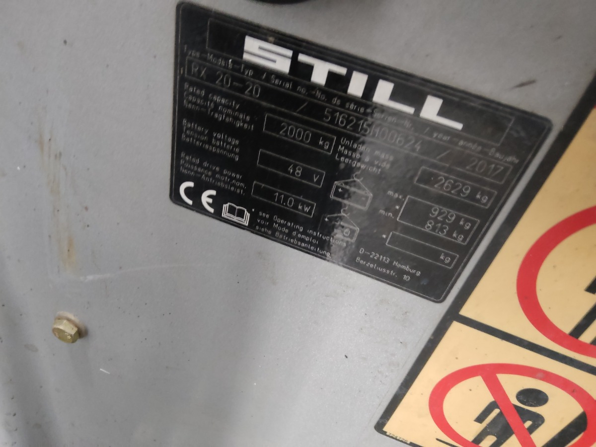 Still RX20-20 - מלגזה חשמלית: תמונה 5 Still RX20-20 - מלגזה חשמלית: תמונה 5