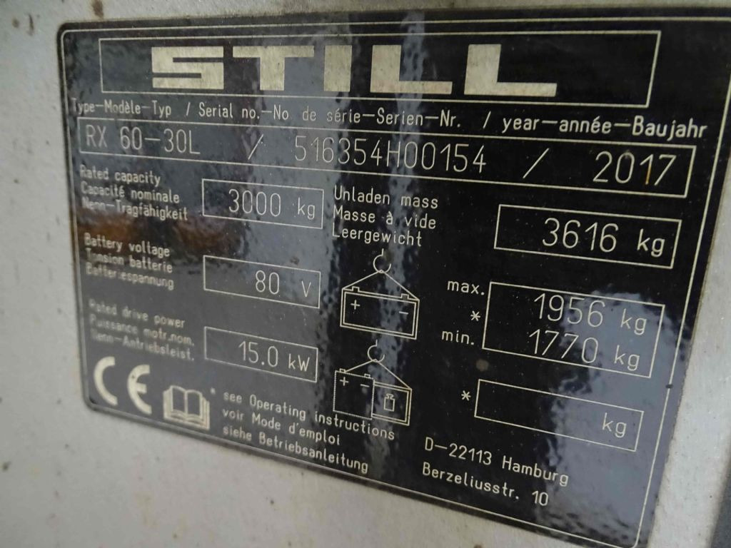 Still RX60-30L - מלגזה חשמלית: תמונה 5 Still RX60-30L - מלגזה חשמלית: תמונה 5