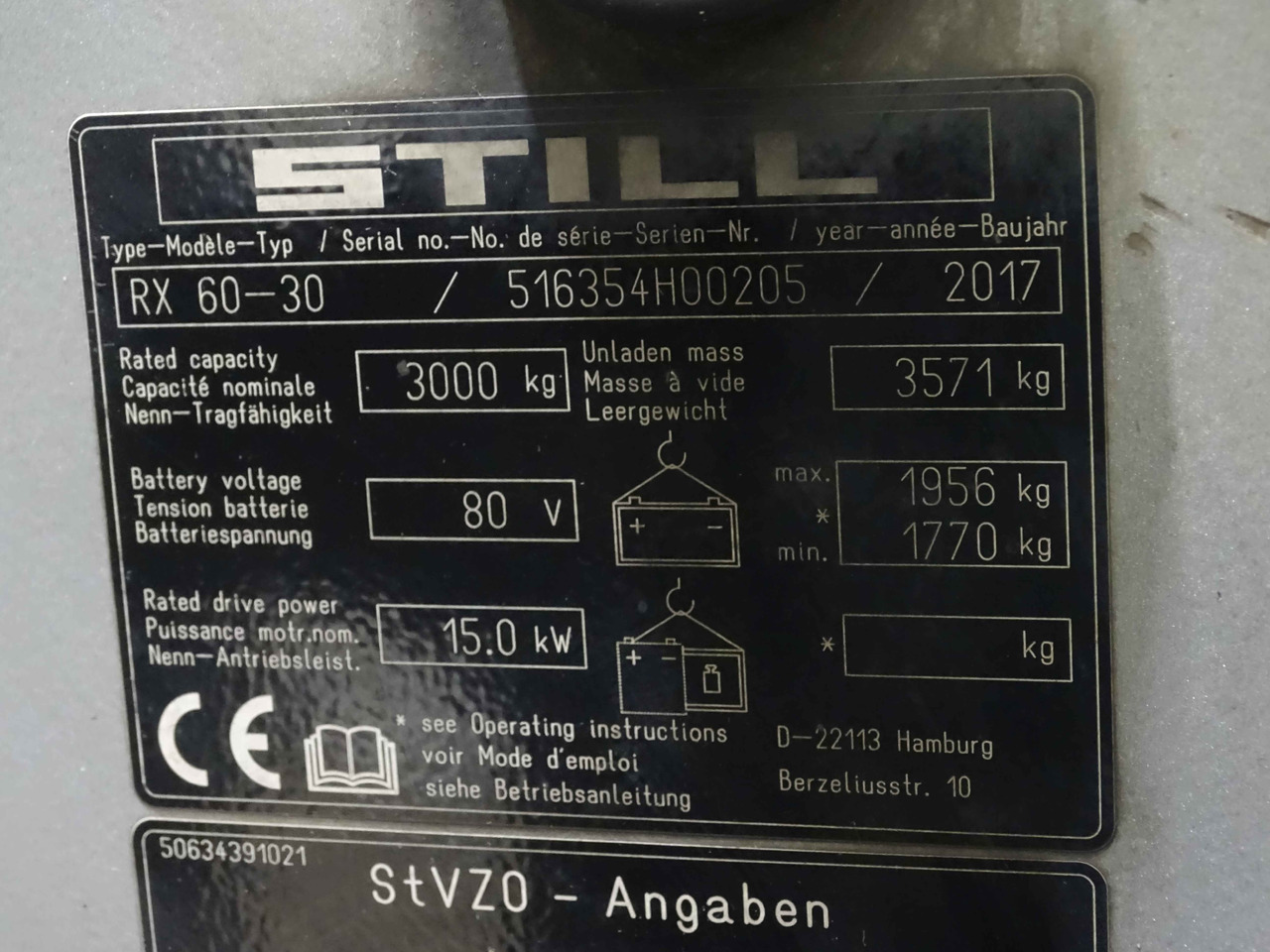 Still RX60-30L - מלגזה חשמלית: תמונה 5 Still RX60-30L - מלגזה חשמלית: תמונה 5