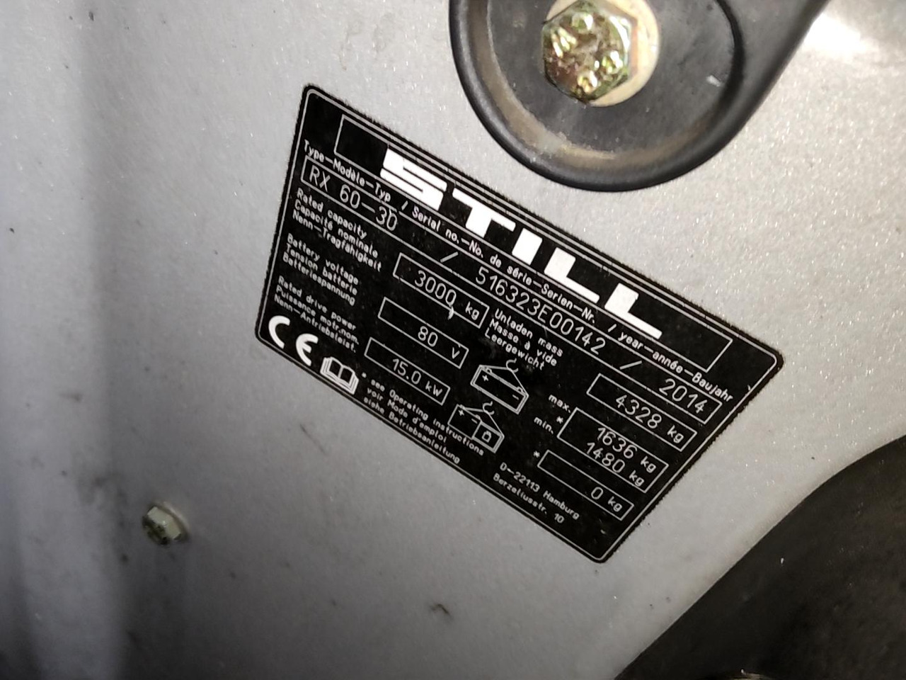 Still RX60-30 - מלגזה חשמלית: תמונה 5 Still RX60-30 - מלגזה חשמלית: תמונה 5