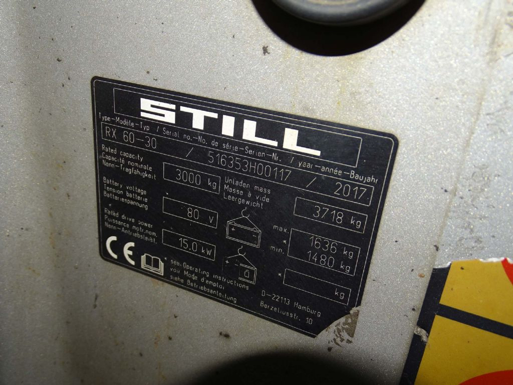 Still RX60-30 - מלגזה חשמלית: תמונה 5 Still RX60-30 - מלגזה חשמלית: תמונה 5