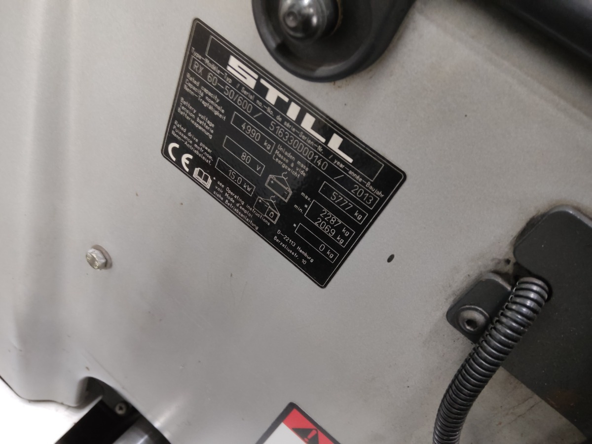 Still RX60-50/600/BRONZE - מלגזה חשמלית: תמונה 5 Still RX60-50/600/BRONZE - מלגזה חשמלית: תמונה 5