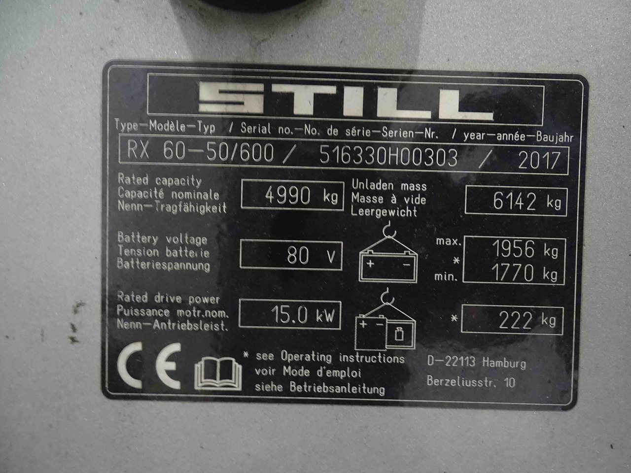 Still RX60-50/600 - מלגזה חשמלית: תמונה 5 Still RX60-50/600 - מלגזה חשמלית: תמונה 5