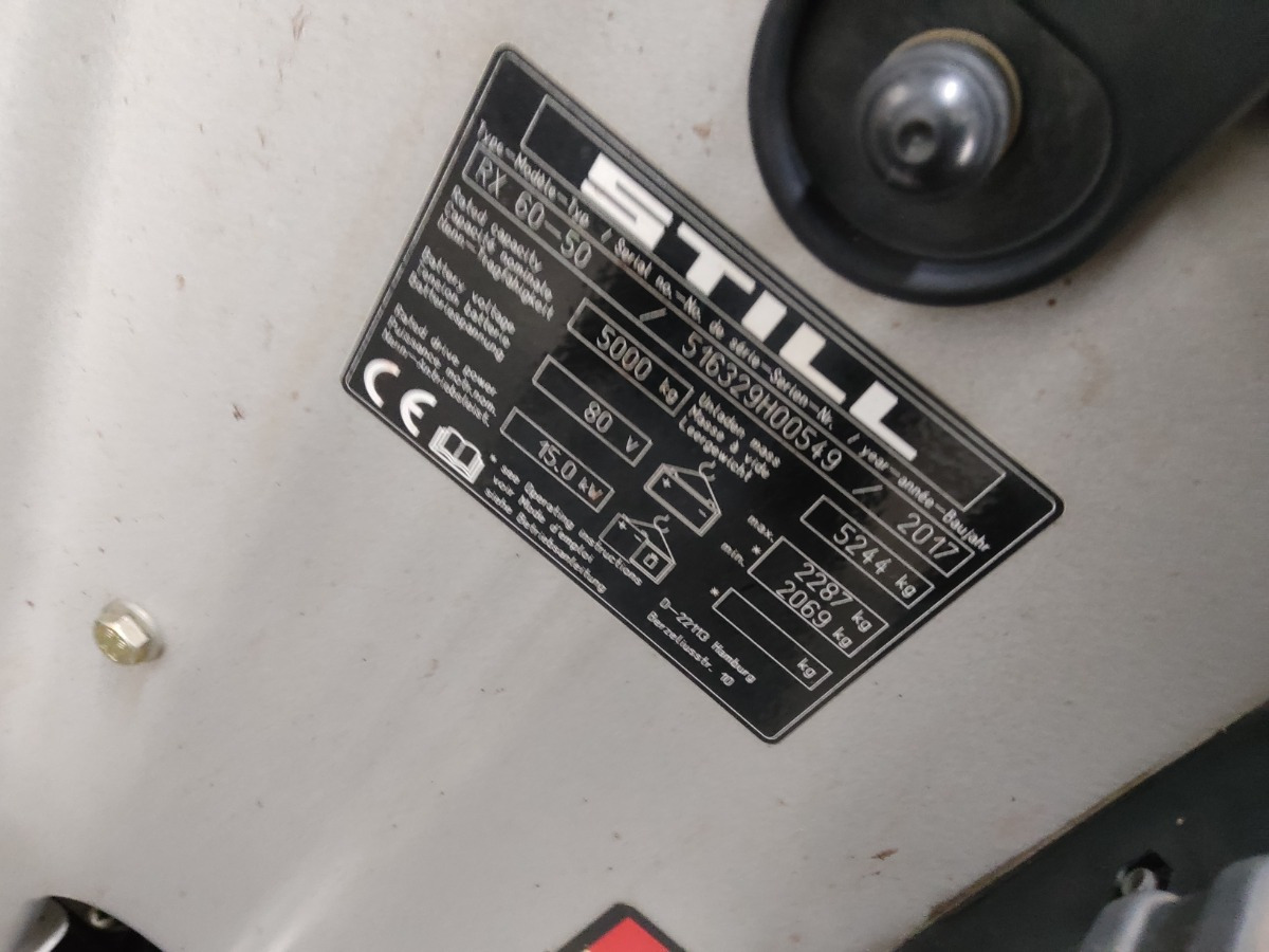 Still RX60-50 - מלגזה חשמלית: תמונה 5 Still RX60-50 - מלגזה חשמלית: תמונה 5