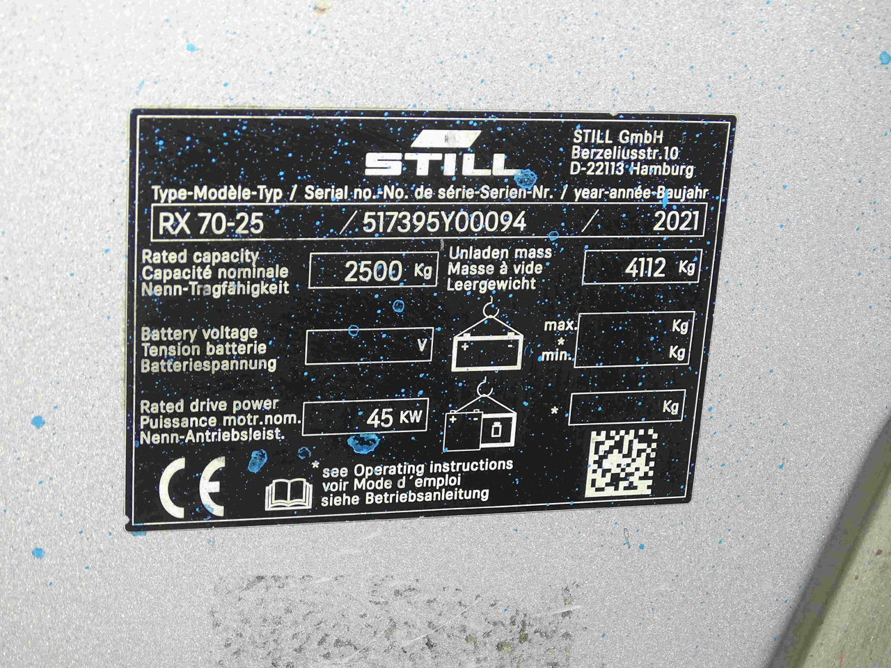 Still RX70-25 - מלגזת סולר: תמונה 5 Still RX70-25 - מלגזת סולר: תמונה 5