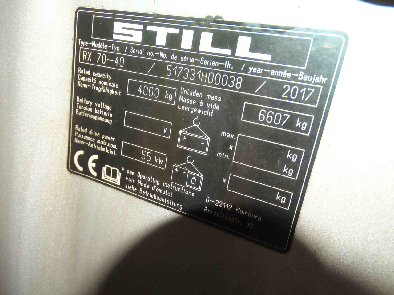 Still RX70-40 - מלגזת סולר: תמונה 5 Still RX70-40 - מלגזת סולר: תמונה 5