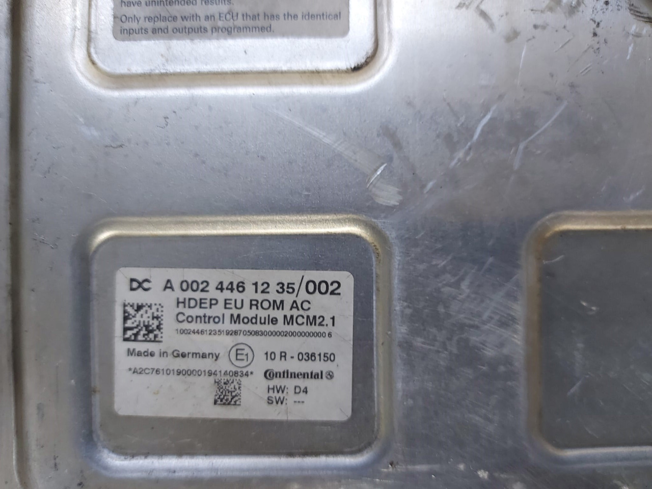 MCM2 MCM2.1 Mercedes Actros MP4 Atego Antos A0024461235 Reconditioned - ECU עבור משאית: תמונה 5 MCM2 MCM2.1 Mercedes Actros MP4 Atego Antos A0024461235 Reconditioned - ECU עבור משאית: תמונה 5