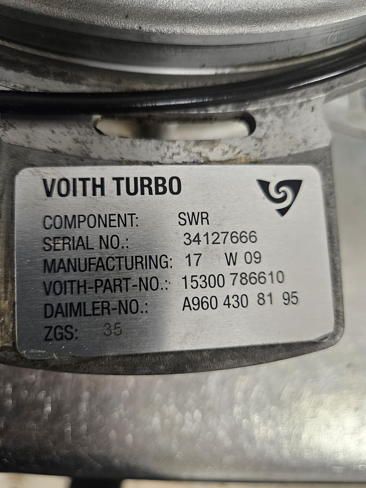 Mercedes Actros MP4 A9604308195 \15300 786610 Voith brake Retarder - חלקי בלמים עבור עגורן: תמונה 2 Mercedes Actros MP4 A9604308195 \15300 786610 Voith brake Retarder - חלקי בלמים עבור עגורן: תמונה 2