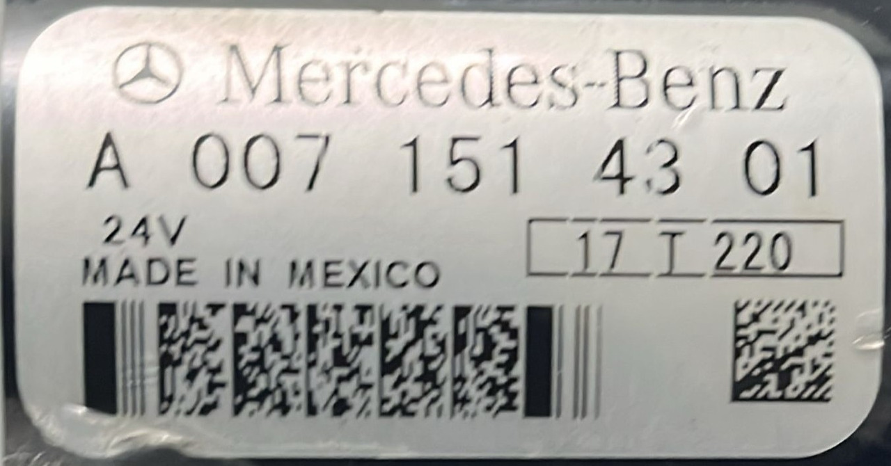 Starter Mercedes Actros MP4 Euro 6 A0071514301 - מתנע עבור משאית: תמונה 5 Starter Mercedes Actros MP4 Euro 6 A0071514301 - מתנע עבור משאית: תמונה 5