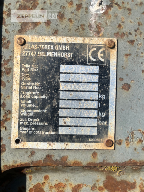 Atlas(Weyhausen) Primär-Prod. Komp.Ti - דלי מחפר: תמונה 4 Atlas(Weyhausen) Primär-Prod. Komp.Ti - דלי מחפר: תמונה 4