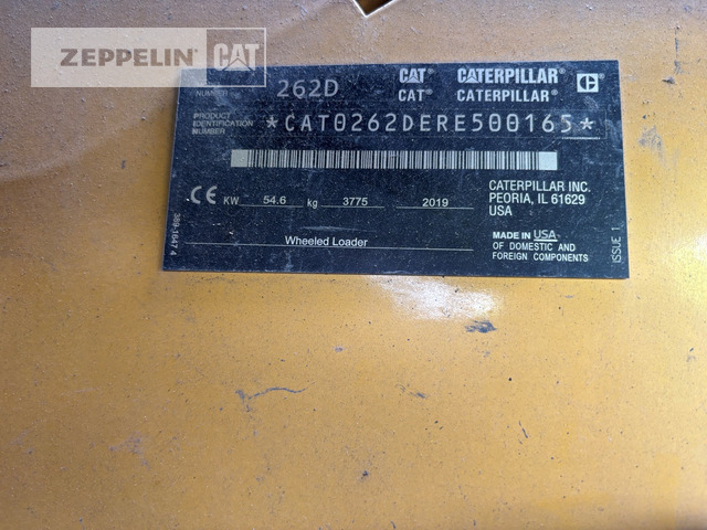 Cat 262D - מעמיס היגוי החלקה: תמונה 2 Cat 262D - מעמיס היגוי החלקה: תמונה 2