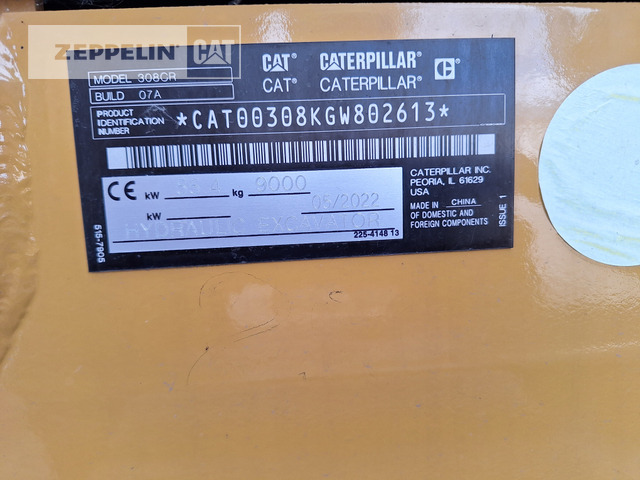 מיני מחפר Cat 308-06A: תמונה 36