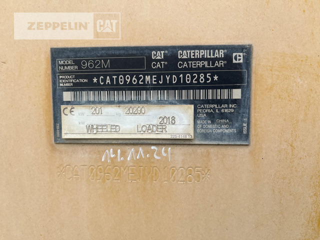 Cat 962M - מעמיס גלגלים: תמונה 2 Cat 962M - מעמיס גלגלים: תמונה 2