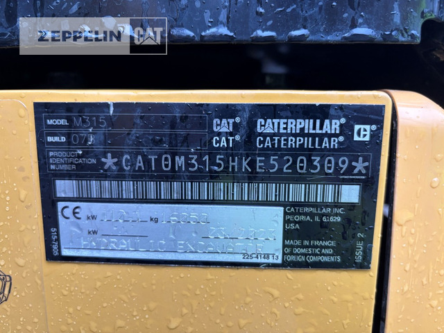 Cat M315-07A - מחפר גלגלים: תמונה 2 Cat M315-07A - מחפר גלגלים: תמונה 2