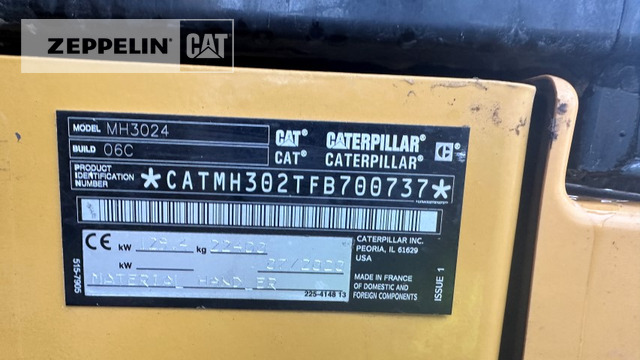 Cat MH3024-06C - מטפל בפסולת/ תעשייתי: תמונה 5 Cat MH3024-06C - מטפל בפסולת/ תעשייתי: תמונה 5