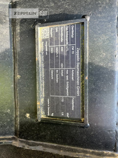 מחפר גלגלים Zeppelin ZM70: תמונה 24