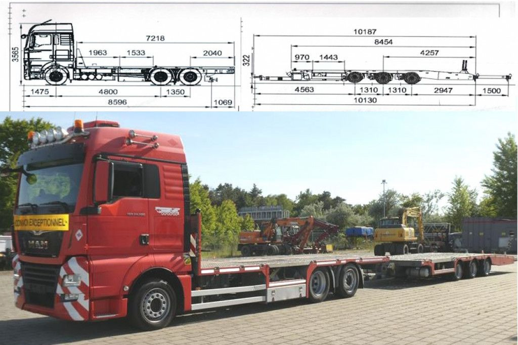 MAN TG-X 24.500 6x2-4 LL-U Pritsche Maschinentranspo - משאית הובלה אוטומטית: תמונה 1 MAN TG-X 24.500 6x2-4 LL-U Pritsche Maschinentranspo - משאית הובלה אוטומטית: תמונה 1