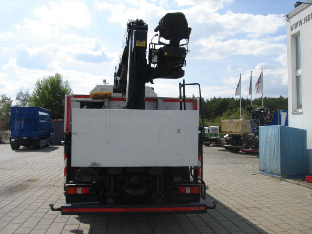 משאית צד נופל/ שטוחה, משאית מנוף MERCEDES-BENZ Antos 2543 L 6x2 Pritsche Heckkran: תמונה 14