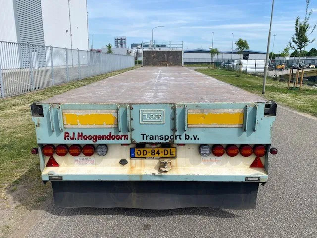 Floor robuuste vlakke oplegger ,uitschuifbaar, ,stuurassen, 20 mtr met stalen bodem/frame. kranenprofiel. - סמיטריילר צד נופל/ שטוח: תמונה 4 Floor robuuste vlakke oplegger ,uitschuifbaar, ,stuurassen, 20 mtr met stalen bodem/frame. kranenprofiel. - סמיטריילר צד נופל/ שטוח: תמונה 4