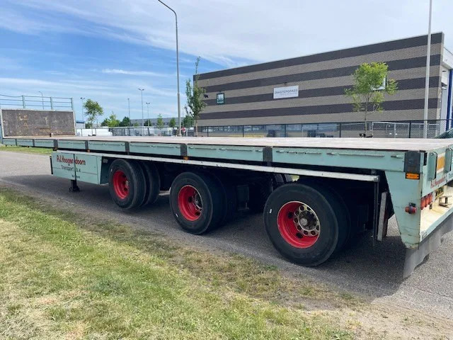 Floor robuuste vlakke oplegger ,uitschuifbaar, ,stuurassen, 20 mtr met stalen bodem/frame. kranenprofiel. - סמיטריילר צד נופל/ שטוח: תמונה 5 Floor robuuste vlakke oplegger ,uitschuifbaar, ,stuurassen, 20 mtr met stalen bodem/frame. kranenprofiel. - סמיטריילר צד נופל/ שטוח: תמונה 5