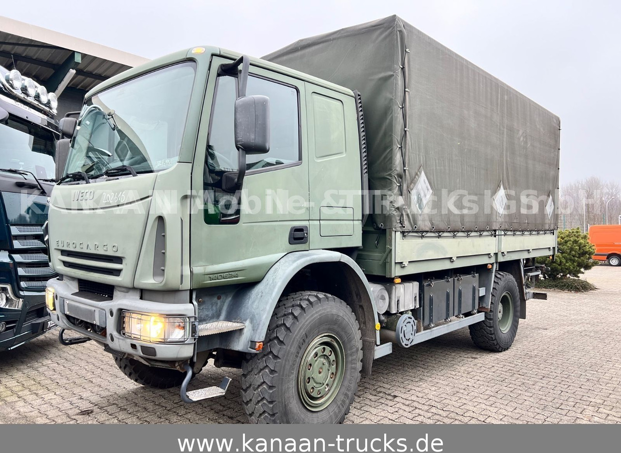 Iveco 140 E240 Eurocargo 4x4 Miltär Camper Expedition - משאית וילונות צד: תמונה 2 Iveco 140 E240 Eurocargo 4x4 Miltär Camper Expedition - משאית וילונות צד: תמונה 2