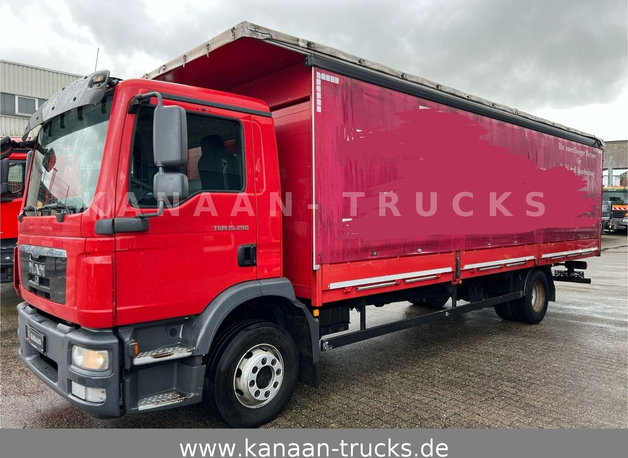 MAN TGM 15.250 Spezial Aufbau Langmaterial 7,5m - משאית וילונות צד: תמונה 2 MAN TGM 15.250 Spezial Aufbau Langmaterial 7,5m - משאית וילונות צד: תמונה 2
