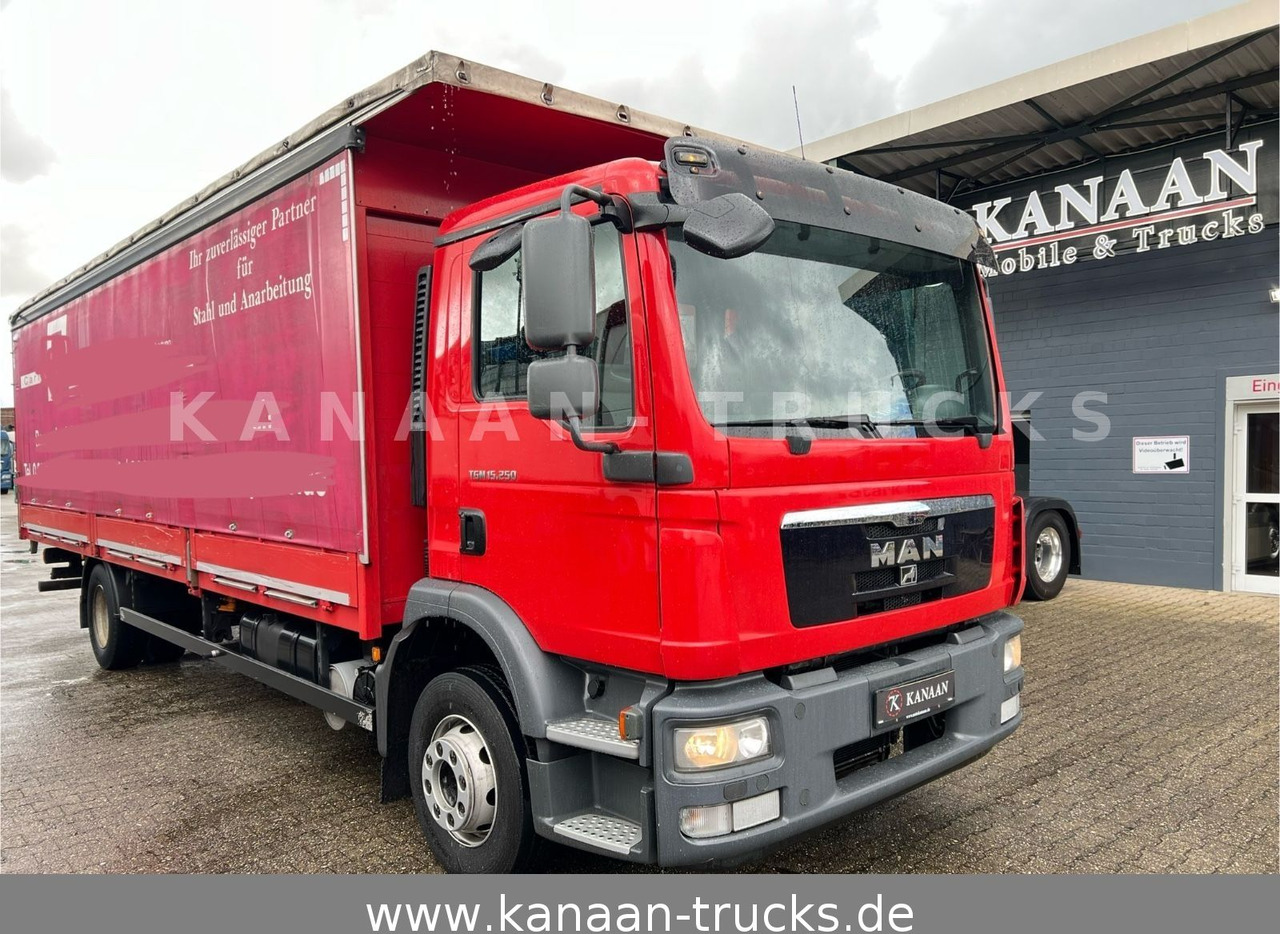 MAN TGM 15.250 Spezial Aufbau Langmaterial 7,5m - משאית וילונות צד: תמונה 1 MAN TGM 15.250 Spezial Aufbau Langmaterial 7,5m - משאית וילונות צד: תמונה 1